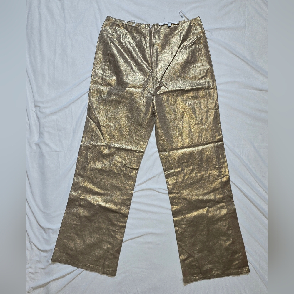 Lovers + Friends Gold Wide Leg Pants